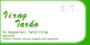 virag tarko business card