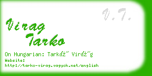 virag tarko business card